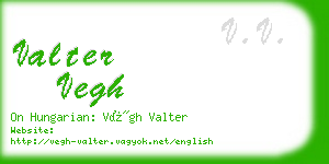 valter vegh business card